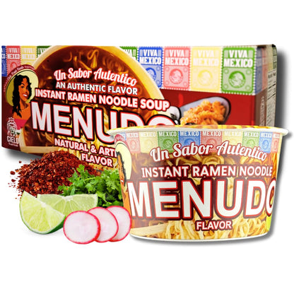 【6碗装买二送一】Menudo墨西哥紅椒素牛肚湯風味即食麵