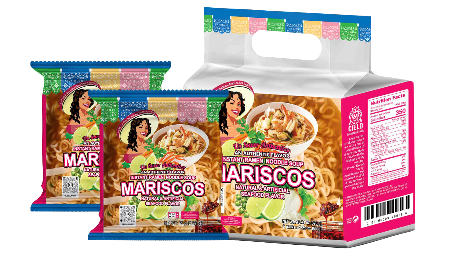 Mariscos墨西哥素海鮮風味 (6 Packs)