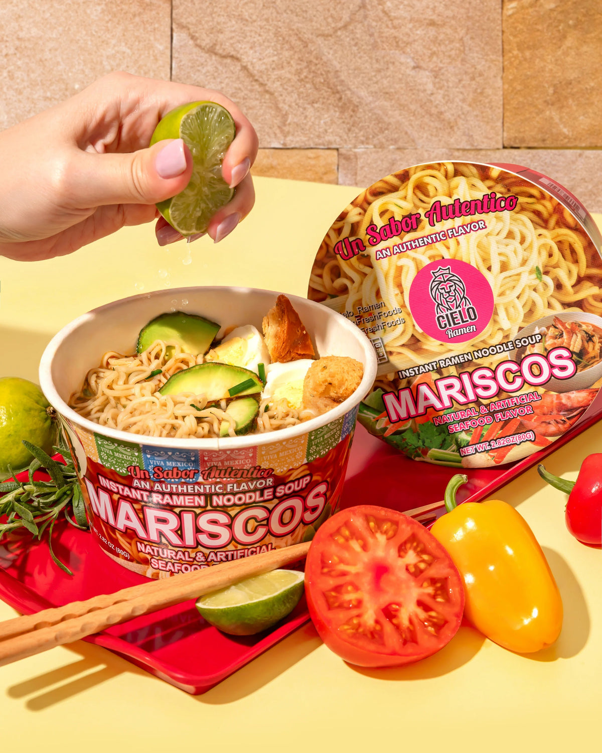 Mariscos墨西哥素海鮮風味即食麵
