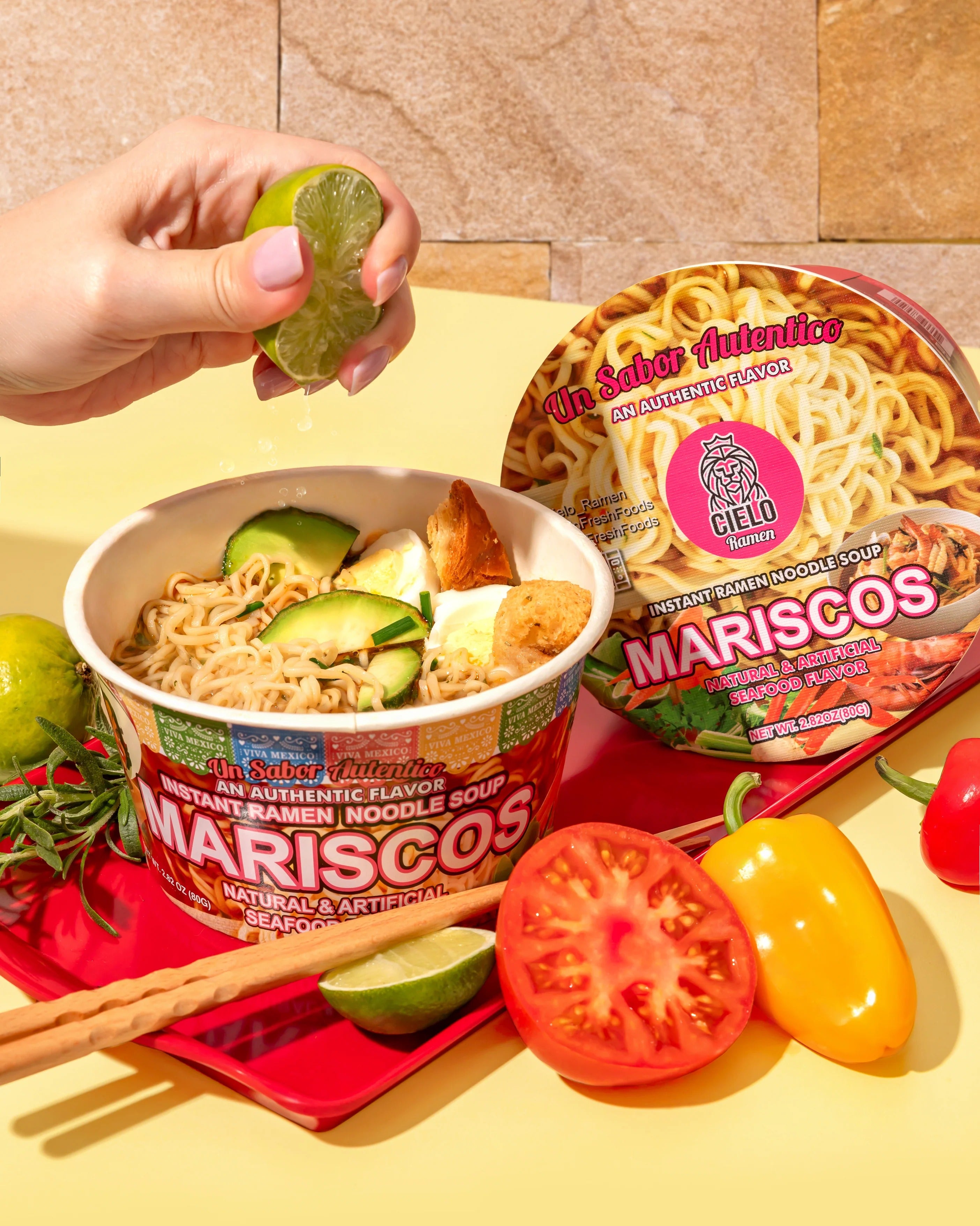 Mariscos墨西哥素海鮮風味即食麵