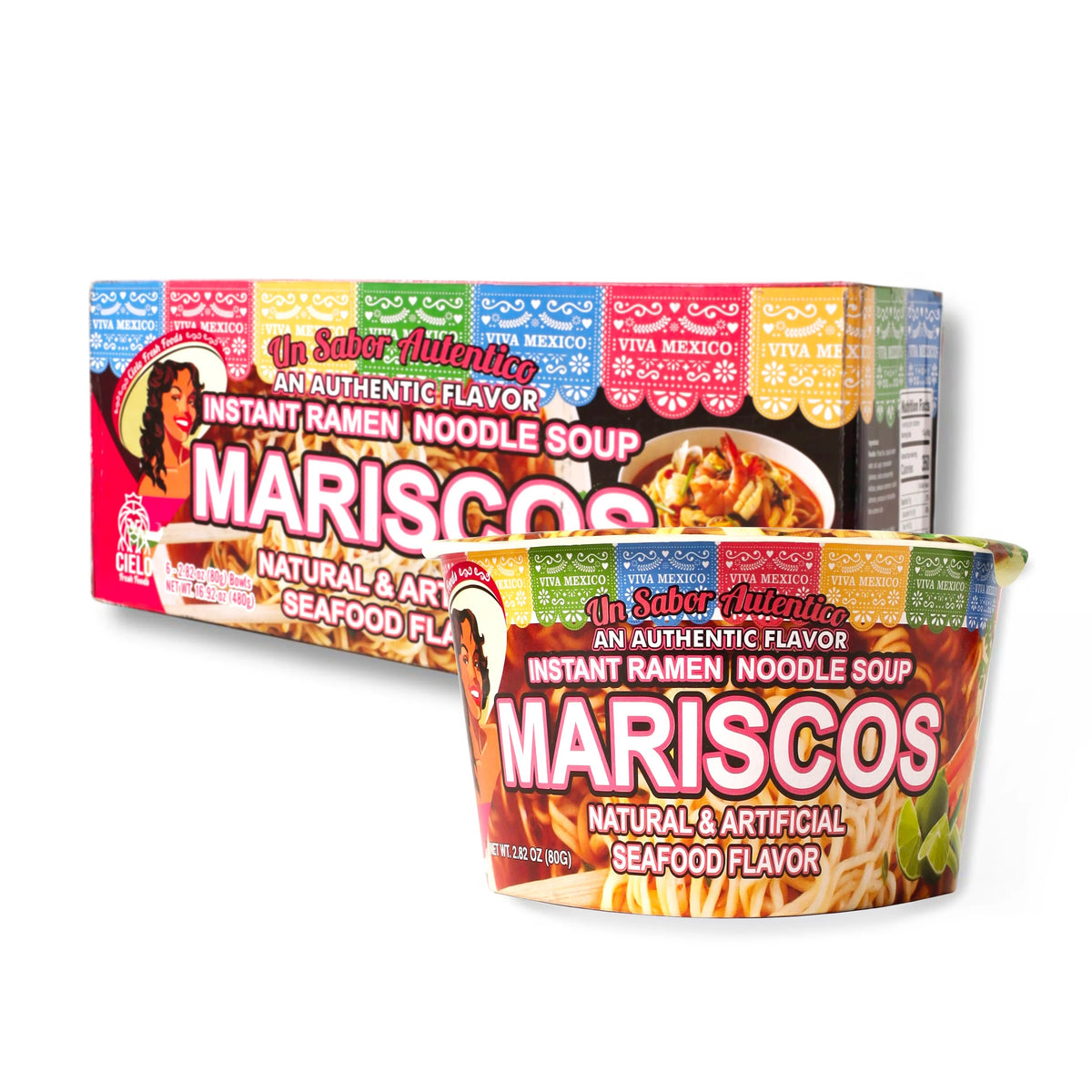 Mariscos墨西哥素海鮮風味即食麵
